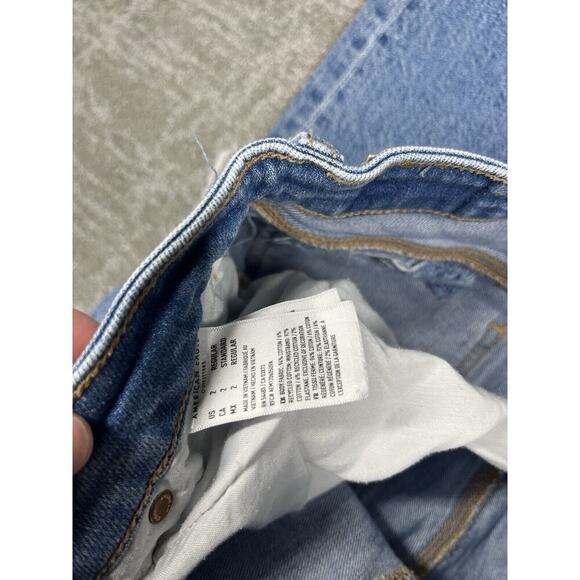 American Eagle Distressed Mom Jean Womens Size 2 - Picture 4 of 8
